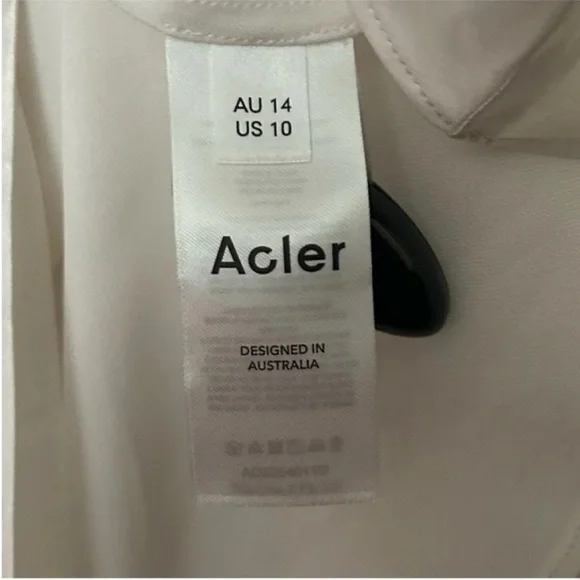Acler Boise Satin Asymmetrical One Shoulder Midi Dress White NWT -  coffeafoods.com